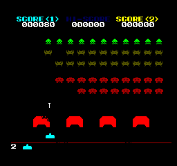 Space Invaders (SG-1000) Screenshot 1